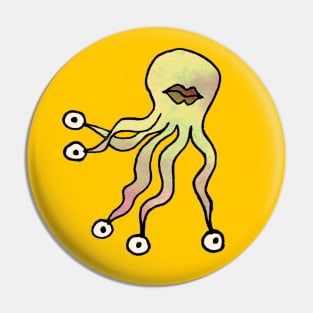 Five Eyeball-Legged Octopus - Eliza and Boo Pin