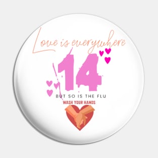 Love is everywhere but so is the flu valentines day nurse, wash your hands Pin