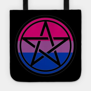 Large Print Pentacle LGBT Flag Bisexual Tote