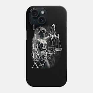 Elegant Libra Zodiac Scales & Justice Art Phone Case