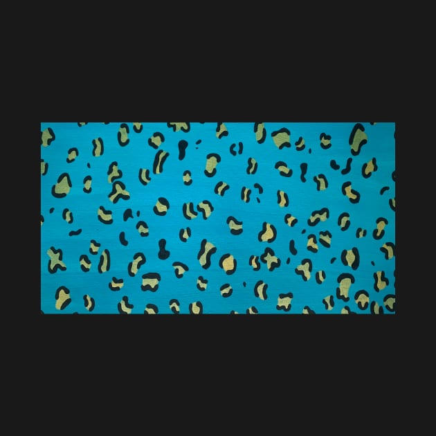 Teal Jaguar Print by sofjac