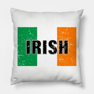 IRISH FLAG VINTAGE RETRO ST PATRICKS DAY MASKS SHIRTS AND MORE Pillow