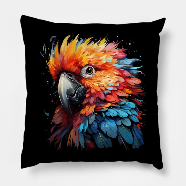 Cockatoo Rainbow Pillow by JH Mart