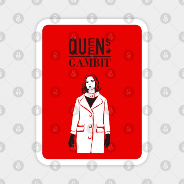 Queen's Gambit poster Edit Magnet by Chill Studio