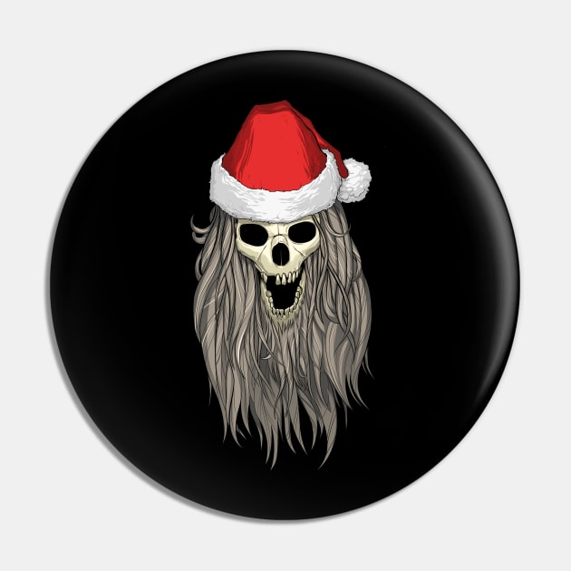 Skele Claus Pin by ChurchOfRobot