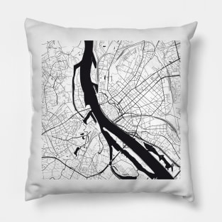 Riga Map City Map Poster Black and White, USA Gift Printable, Modern Map Decor for Office Home Living Room, Map Art, Map Gifts Pillow