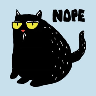 nope cat lazy T-Shirt