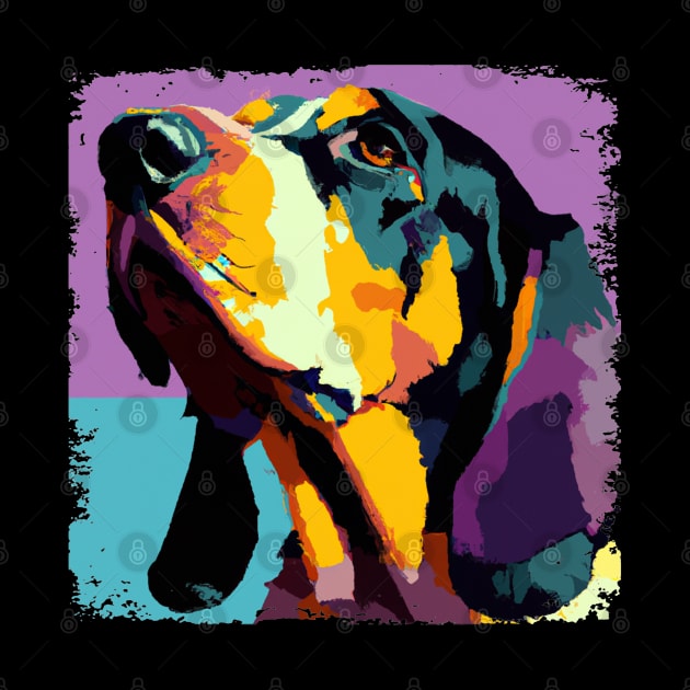 Bluetick Coonhound Pop Art - Dog Lover Gifts by PawPopArt