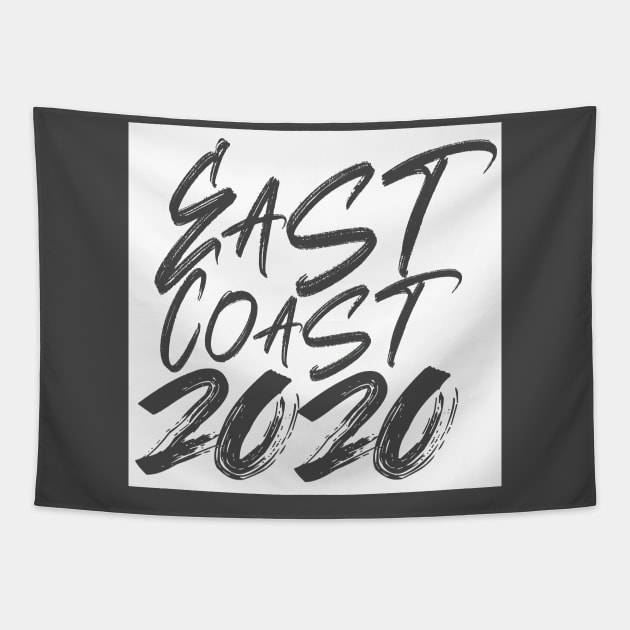 East Coast 2020 white rectangle Tapestry by storyanswer