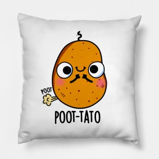 Poot-tato Funny Farting Potato Pun Pillow