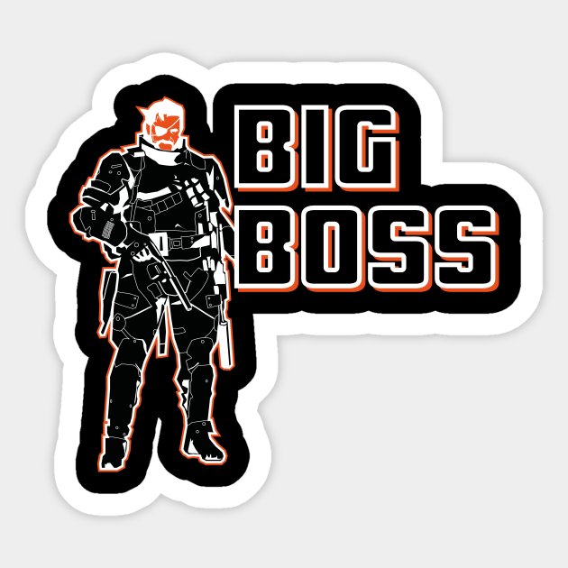 Metal Gear Solid Big Boss Mgs 5 Sticker Teepublic