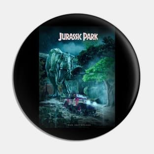 Jurassic Park Artwork poster Pin