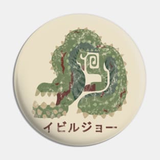 Monster Hunter World Deviljho Kanji Icon Pin