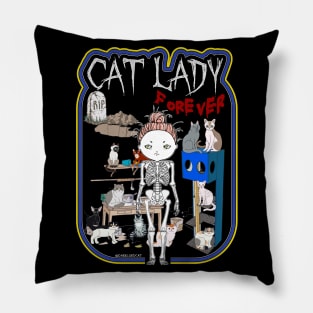 Cat lady Pillow