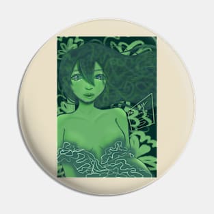 Green Girl Pin