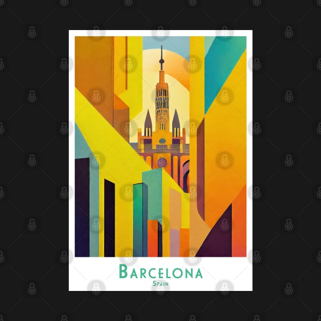 Barcelona Spain Geometric Splendor by POD24