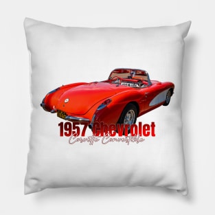 1957 Chevrolet Corvette Convertible Pillow