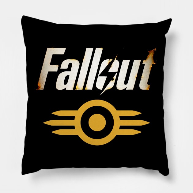 Fallout - Vault Tec Pillow by Buff Geeks Art