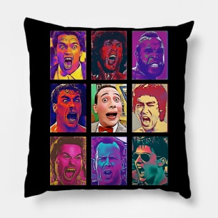 Action Scream Peewee Pop Art Pillow