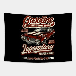 Gasoline instead of blood muscle car I Tapestry