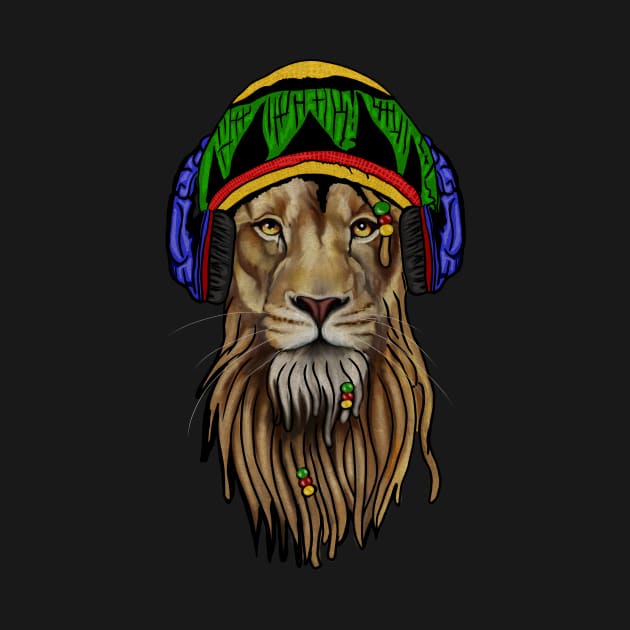 Rasta Lion, Reggae Music, Jamaican by dukito