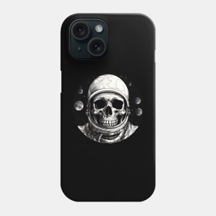 Dead astronaut skull Phone Case