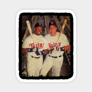 Kirby Puckett and Kent Hrbek in Minnesota Twins Magnet