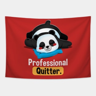 Professional Quitter Panda Tapestry