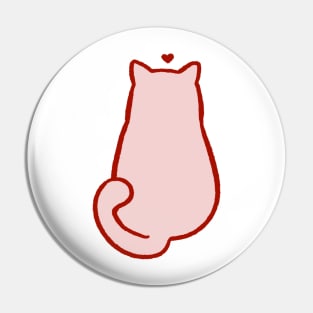 Pink Meow back Pin