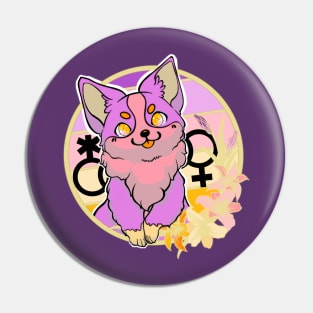 Trixic corgi (w symbol) Pin