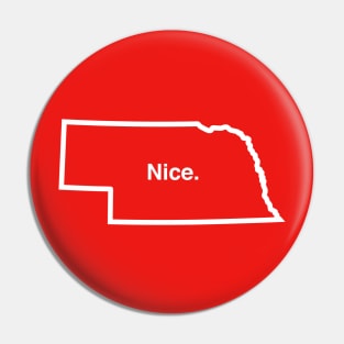 Nebraska NICE T-shirt by Corn Coast Pin