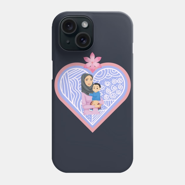 Arab mother and child Phone Case by Unique Online Mothers Day Gifts 2020