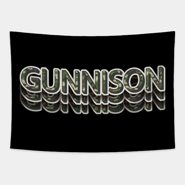 Gunnison Colorado State Camou Tapestry by LaarniGallery