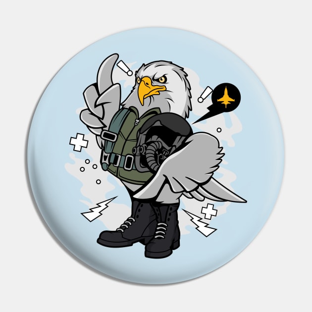 Eagle Pilot Pin by beanbeardy