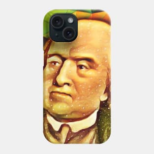 Jeremy Bentham Snow Portrait | Jeremy Bentham Artwork 15 Phone Case