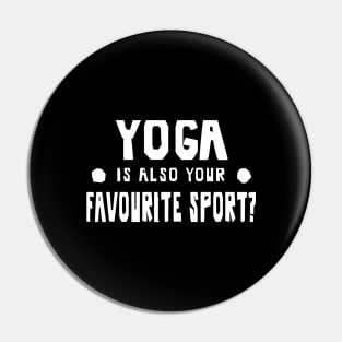 Yoga sports meditation hobby rest gift idea Pin