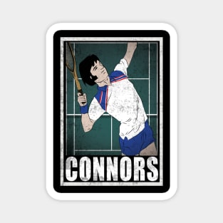 Connors Tennis Player Hero Vintage Grunge Magnet