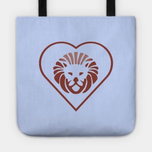 Big Lion Hearted (pastel blue ver.) Tote