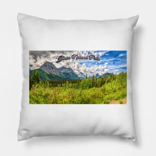 Glacier National Park Pillow