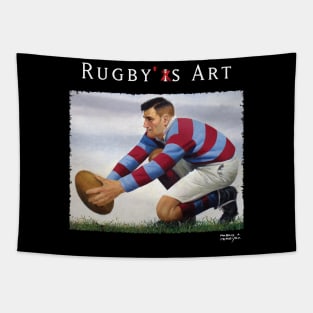 Rugby Kicker W by PPereyra Tapestry