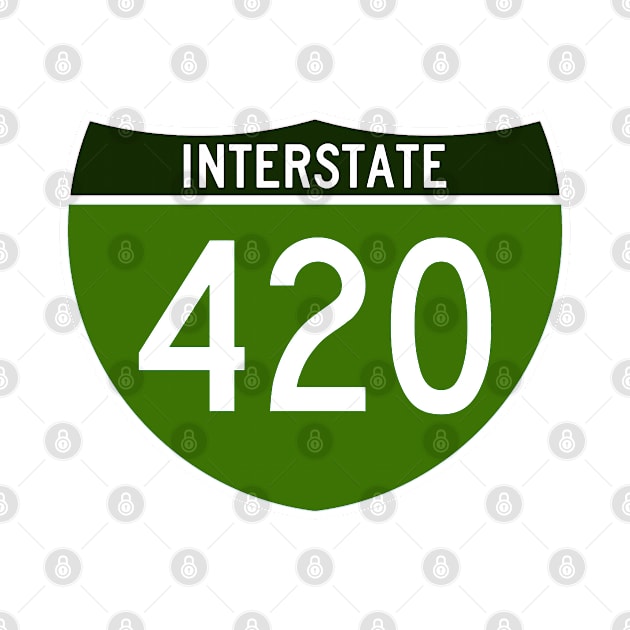 Interstate 420 by  The best hard hat stickers 