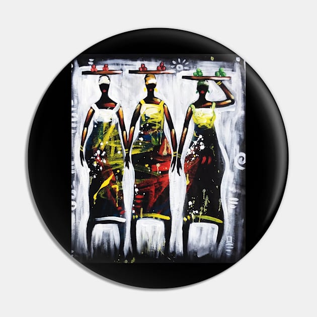 African Women Artwork, Black History Art Pin by dukito