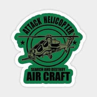 ATTACK HELICOPTER GREEN Magnet