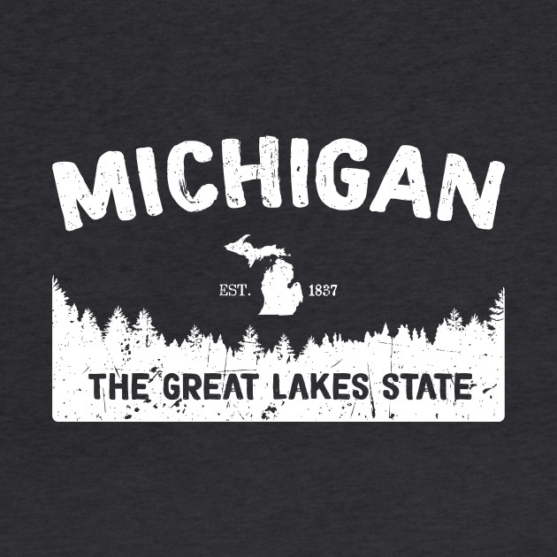 Michigan The Great Lakes State Michigan Hoodie Teepublic