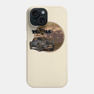 Texas-Style Ford Truck beach scene grays and golds colors Phone Case
