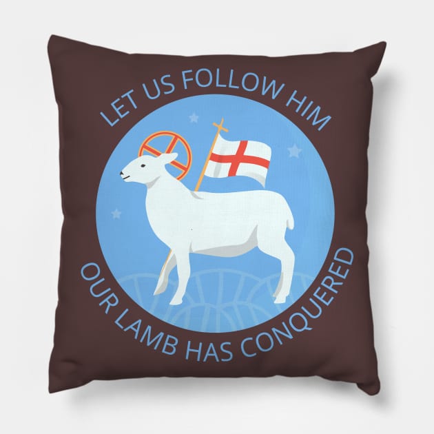 Moravian Church Lamb of God Agnus Dei Pillow by tatadonets