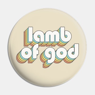 Retro Lamb Of God Pin