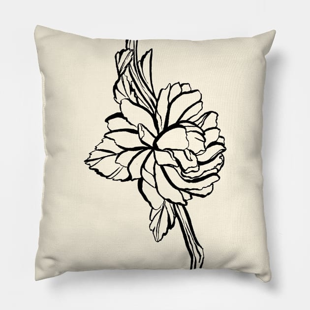 Gardenia Pillow by Art by Taya 