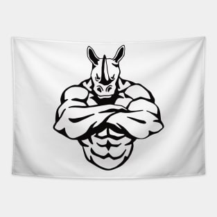 Awesome Muscle Rhino Tapestry