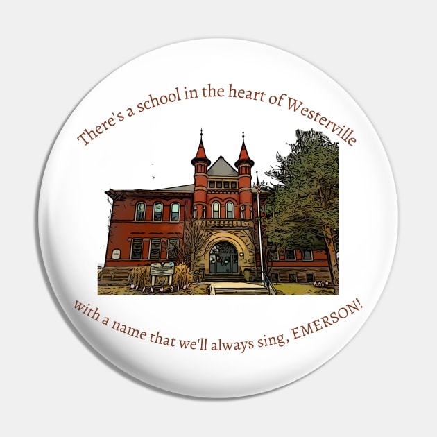 Emerson School Song Pin by RetroWesterville